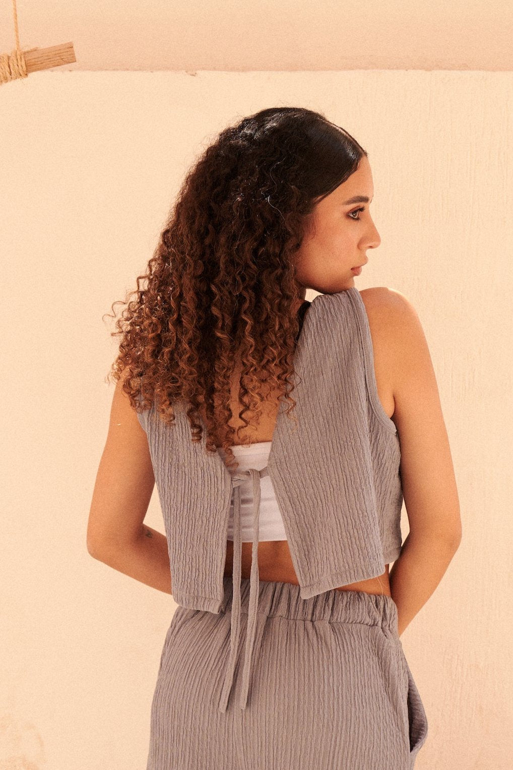 Day-Night Top in Lilac Blue