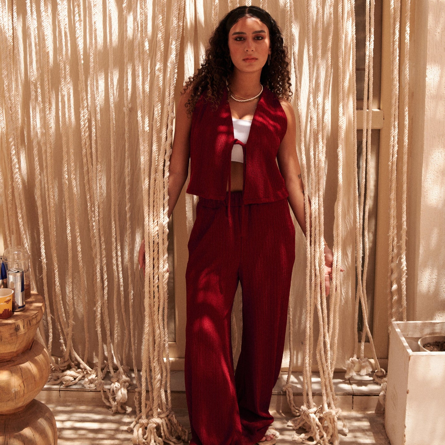 Day-Night Set in Maroon