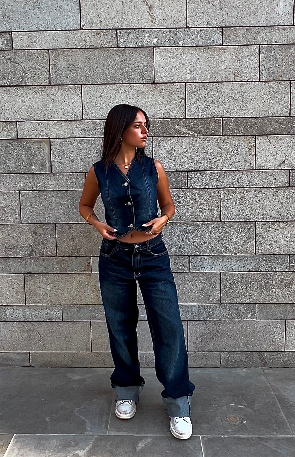 The Framed Denim Pants