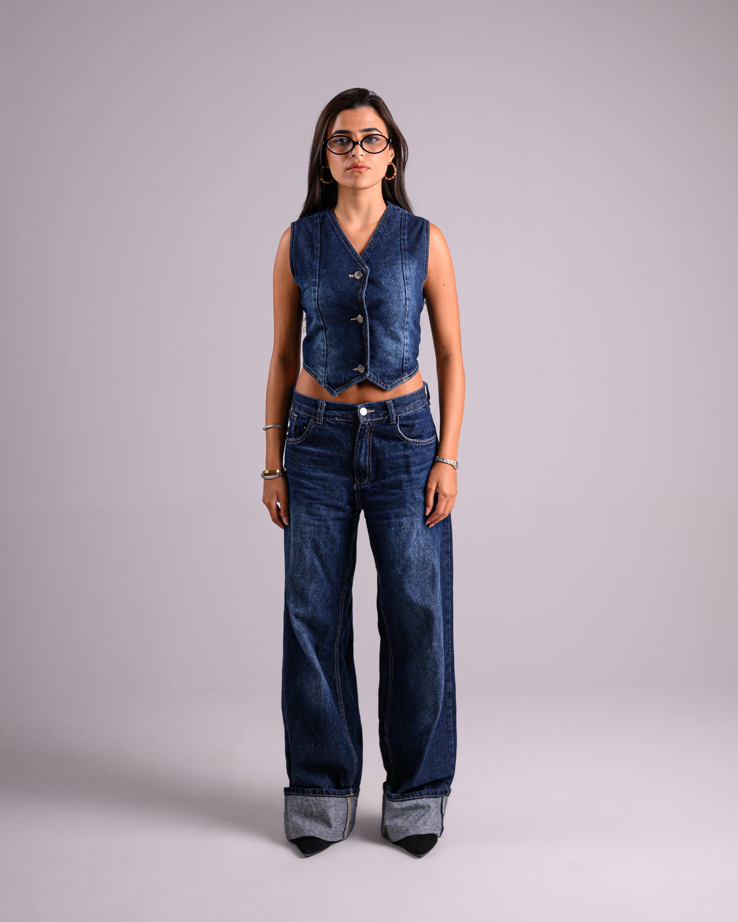The Framed Denim Pants