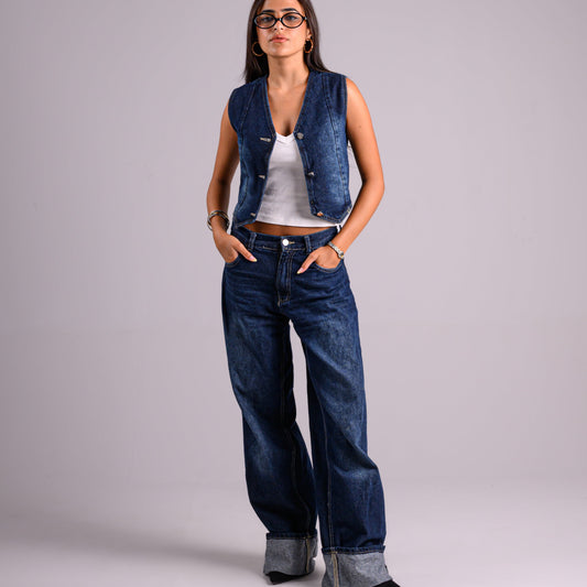 The Framed Denim Pants