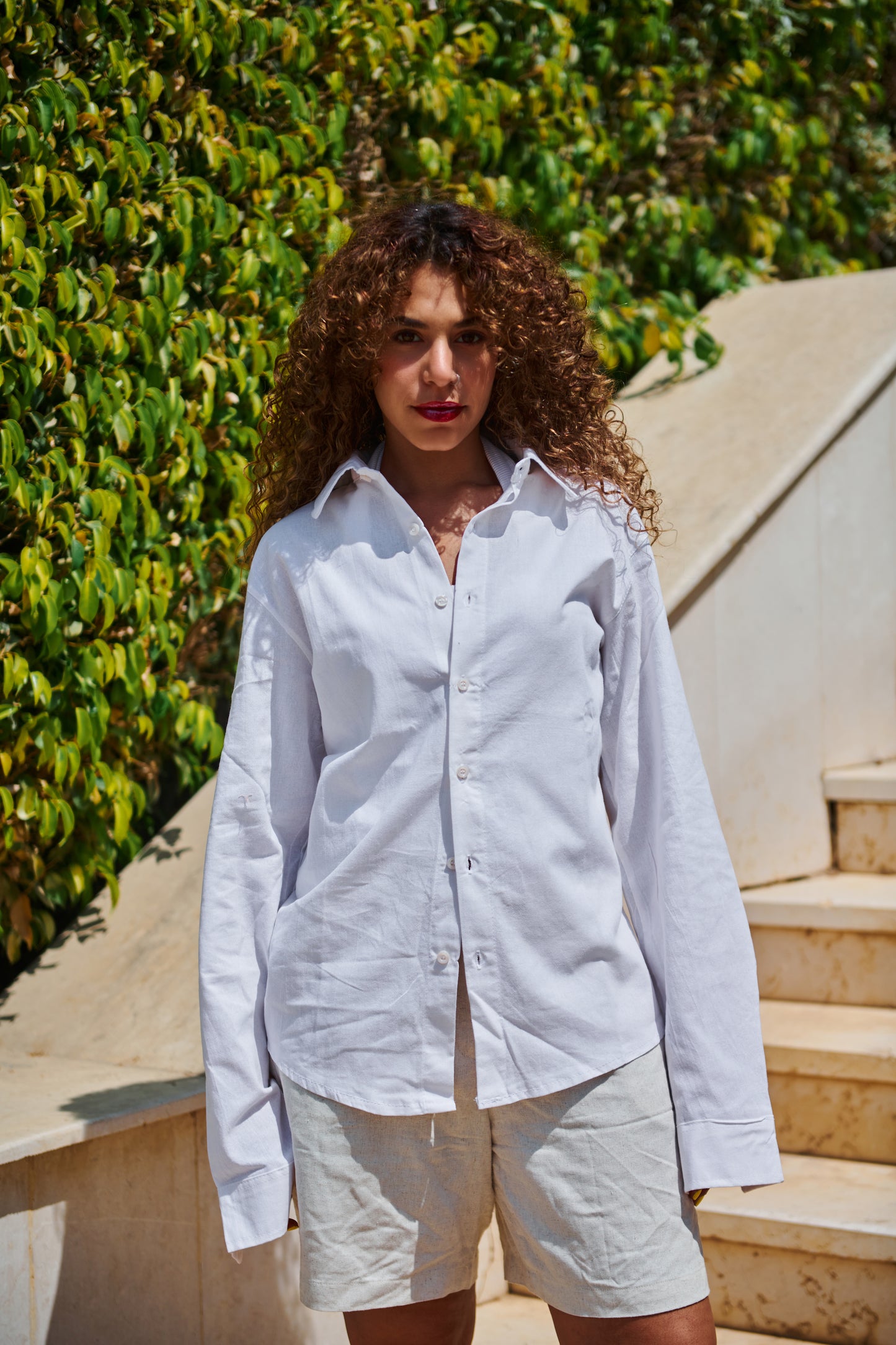 The Linen Shirt in White