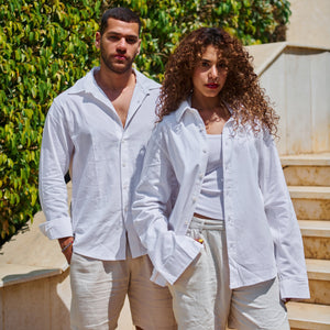 The Linen Shirt in White (Preorder)