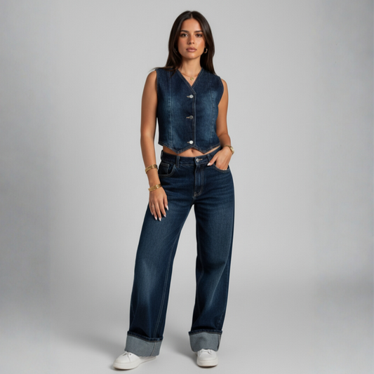 The Framed Denim Pants